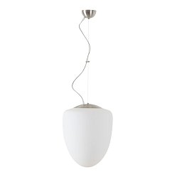 Obrázek pro produkt ASTRA L závěsné skleněné svítidlo kartáčovaná nerez / bílá IP40 3000 K 27W LED - OSMONT