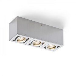 Obrázek pro produkt Stropní svítidlo BERIT III hliník  230V GU10 3x50W - RED - DESIGN RENDL
