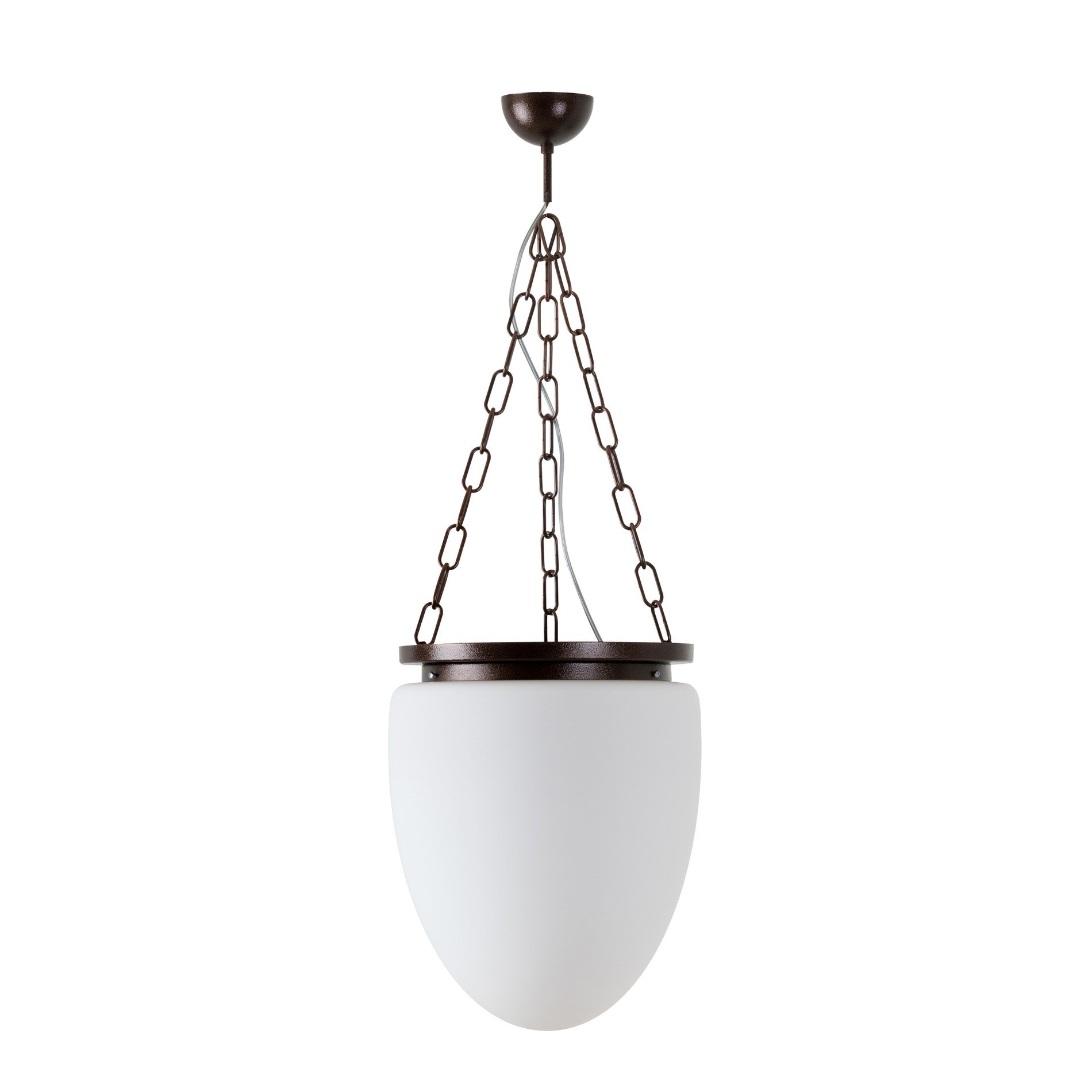 OS MIR67478 MIRA R závěsné skleněné svítidlo starobronz / bílá IP40 3000 K 27W LED - OSMONT