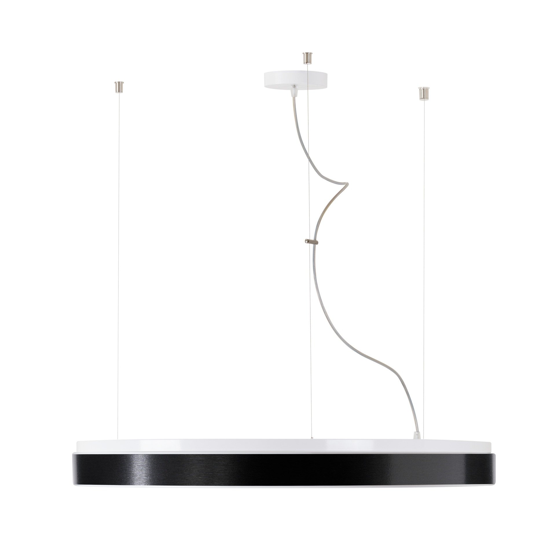 Levně OS DEL69426 DELIA LC5 závěsné plastové svítidlo bílá / černá IP40 3000 K 98W LED - OSMONT