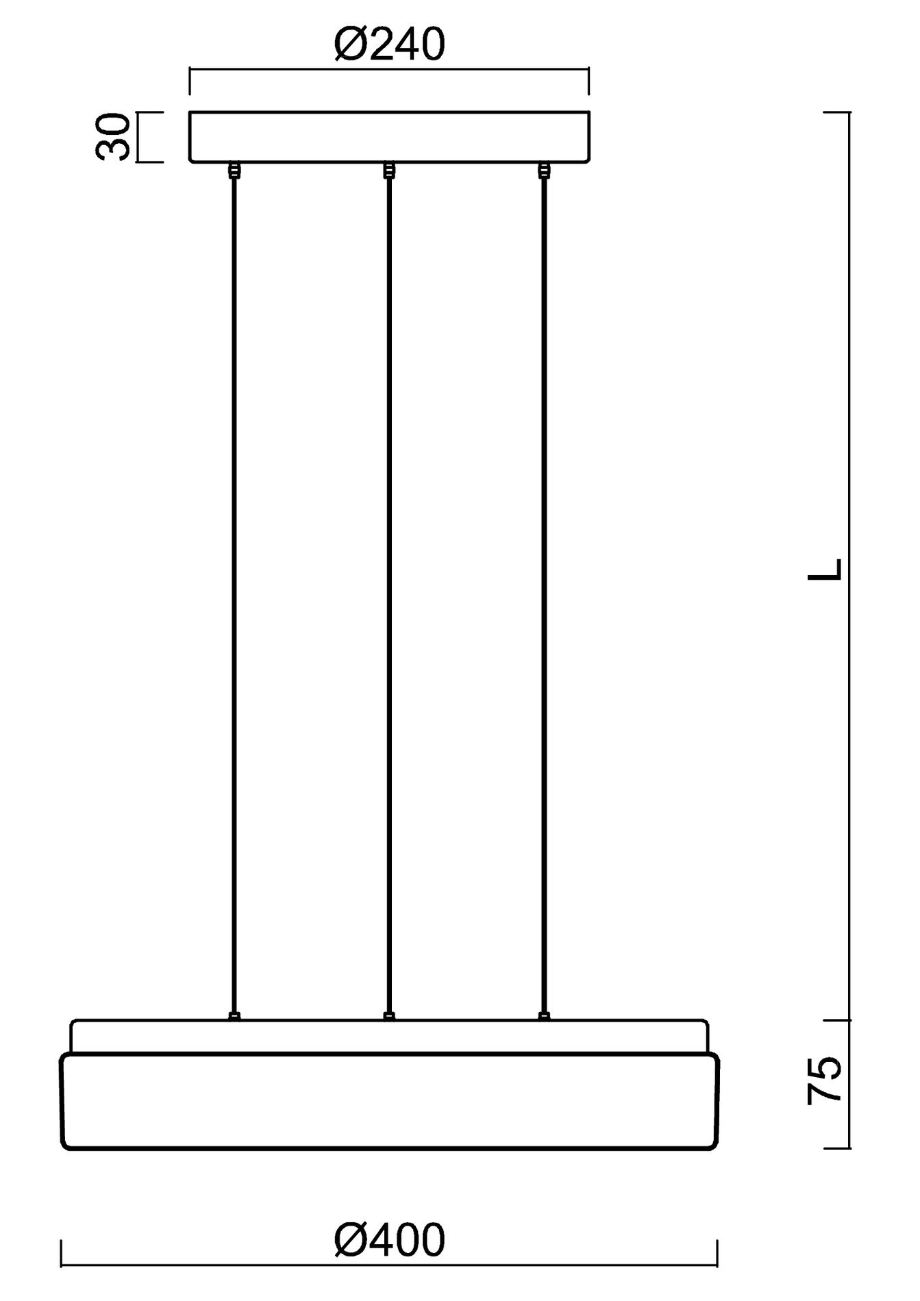 OS DEL69408 DELIA LEC2 závěsné plastové svítidlo bílá / černá IP40 3000 K 24W LED - OSMONT (obrázek 3)