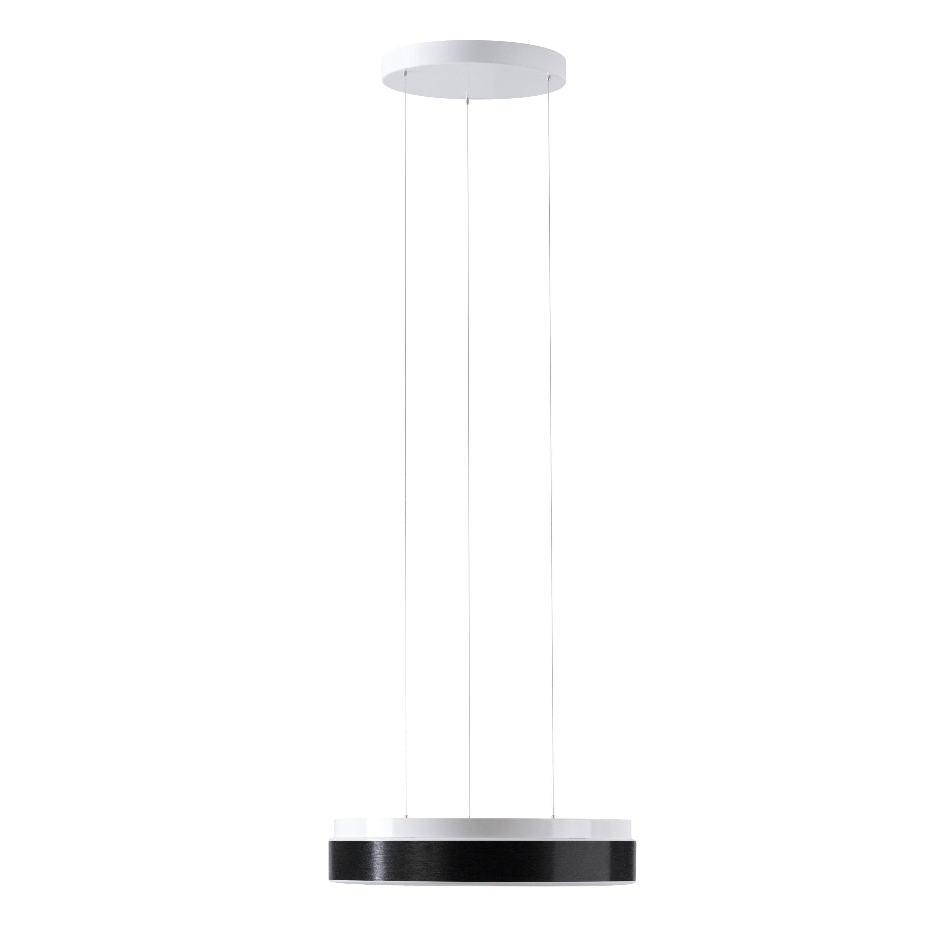 OS DEL69900 DELIA LEC2 závěsné plastové svítidlo bílá / černá IP40 4000 K 24W LED - OSMONT