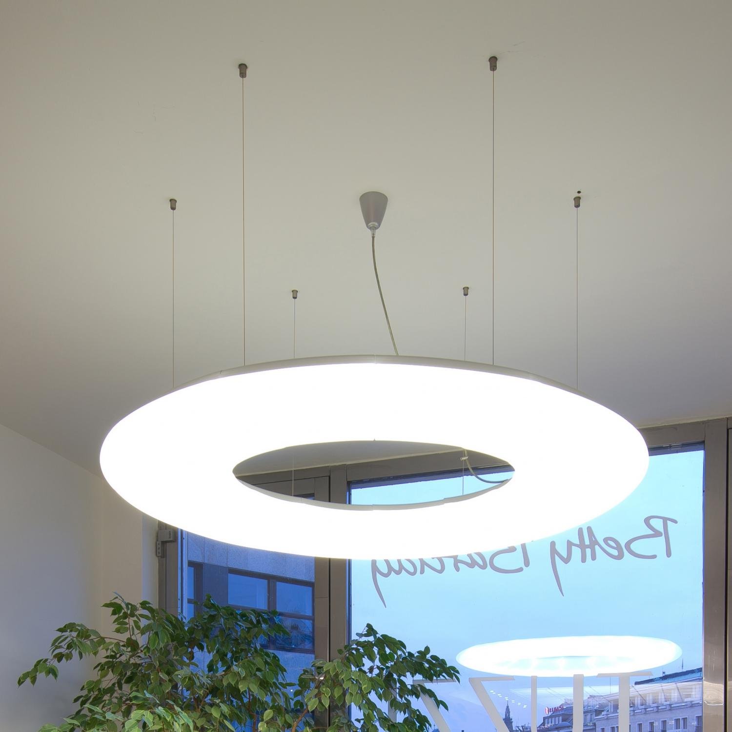 Levně OS GAL61191 GALAXIA L1 závěsné skleněné svítidlo bílá IP40 3000 K 12x20W LED DALI (původní kód OS 61191) - OSMONT