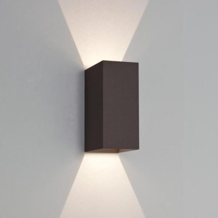 Levně AST 1298002 OSLO 160 nástěnná černá 230V/700mA LED 2x3W IP65 3000K (starý kód: AST 7061) - ASTRO Lighting