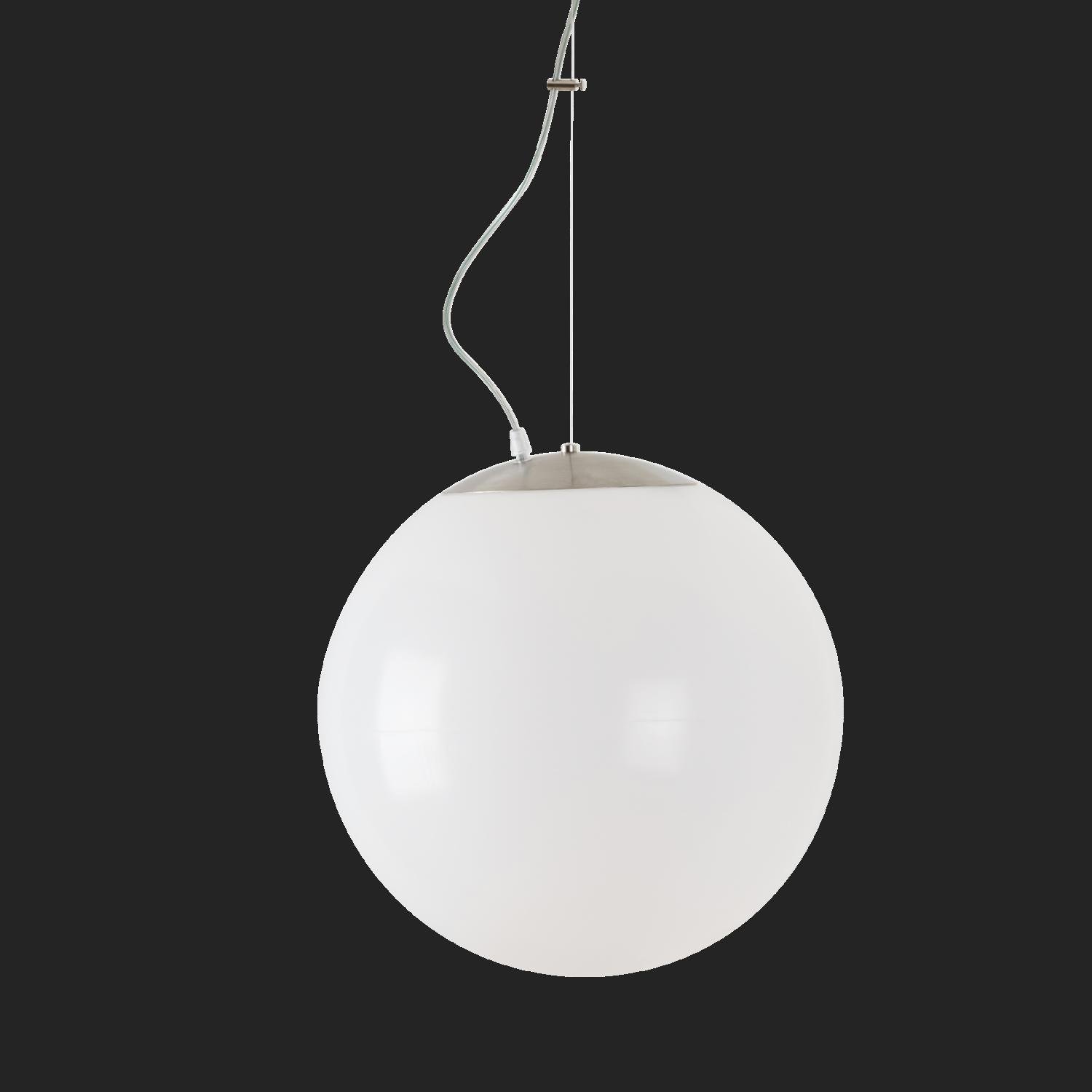 OS ISI72723 ISIS L3 PM HP závěsné plastové svítidlo nerez broušená / bílá IP40 4000 K 52W LED nouzové kombinované 3 h (původní kód OS 72723) - OSMONT