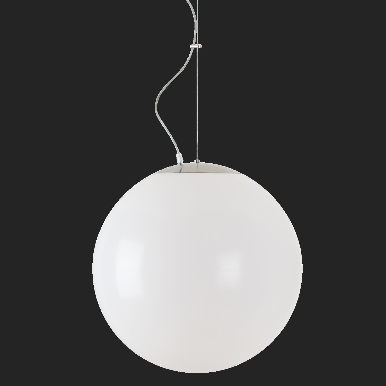 OS ISI72231 ISIS L4 PM HP závěsné plastové svítidlo nerez leštěná / bílá IP40 3000 K 58W LED nouzové kombinované 3 h (původní kód OS 72231) - OSMONT