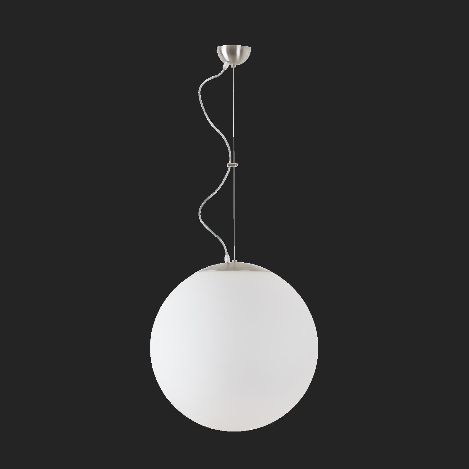 OS ISI70753 ISIS L4 PM-M závěsné plastové svítidlo nerez broušená / bílá IP40 4000 K 41W LED nouzové kombinované 3 h (původní kód OS 70753) - OSMONT