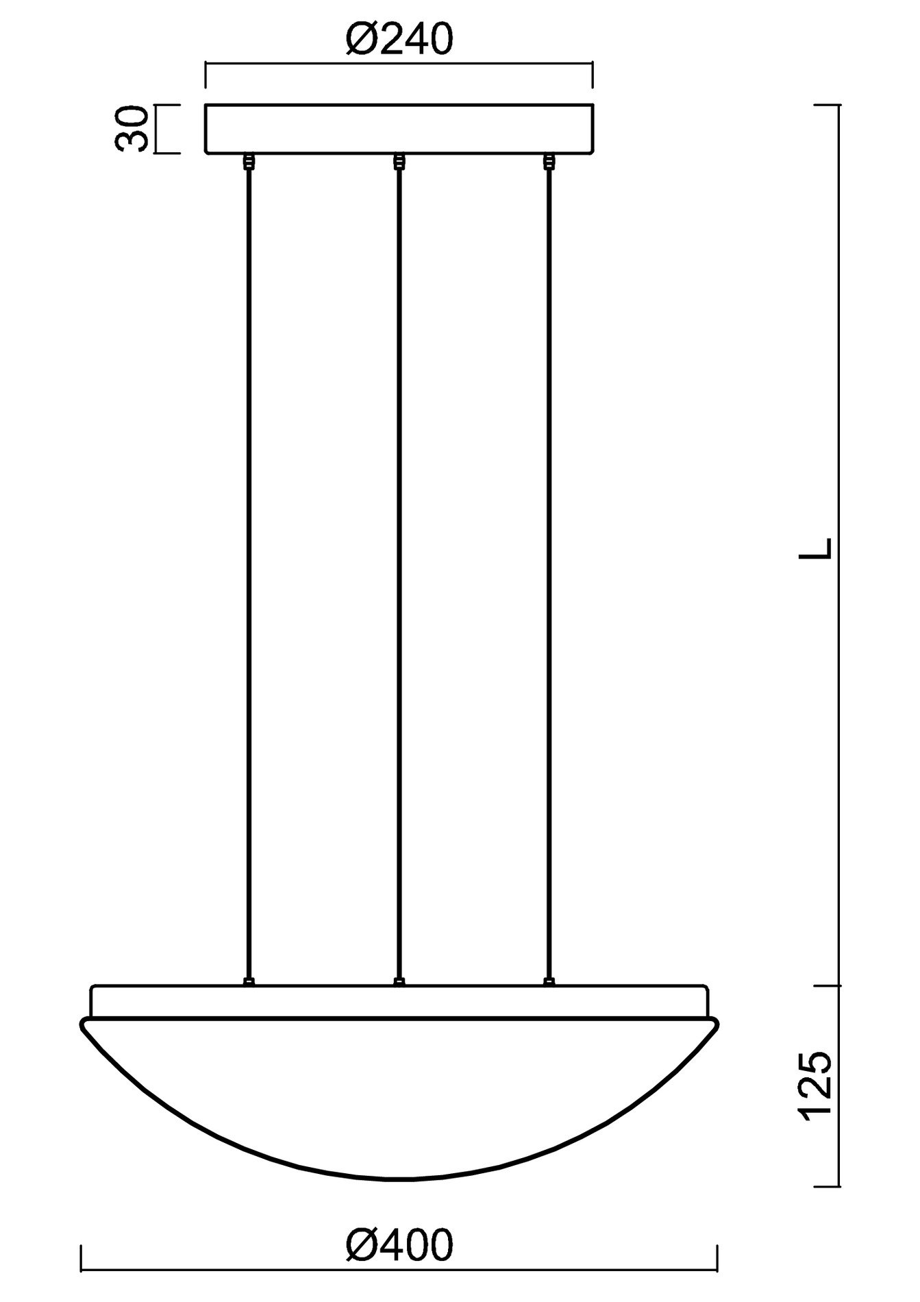 OS TIT68510 TITAN LE2 závěsné plastové svítidlo bílá IP40 4000 K 34W LED - OSMONT (obrázek 3)