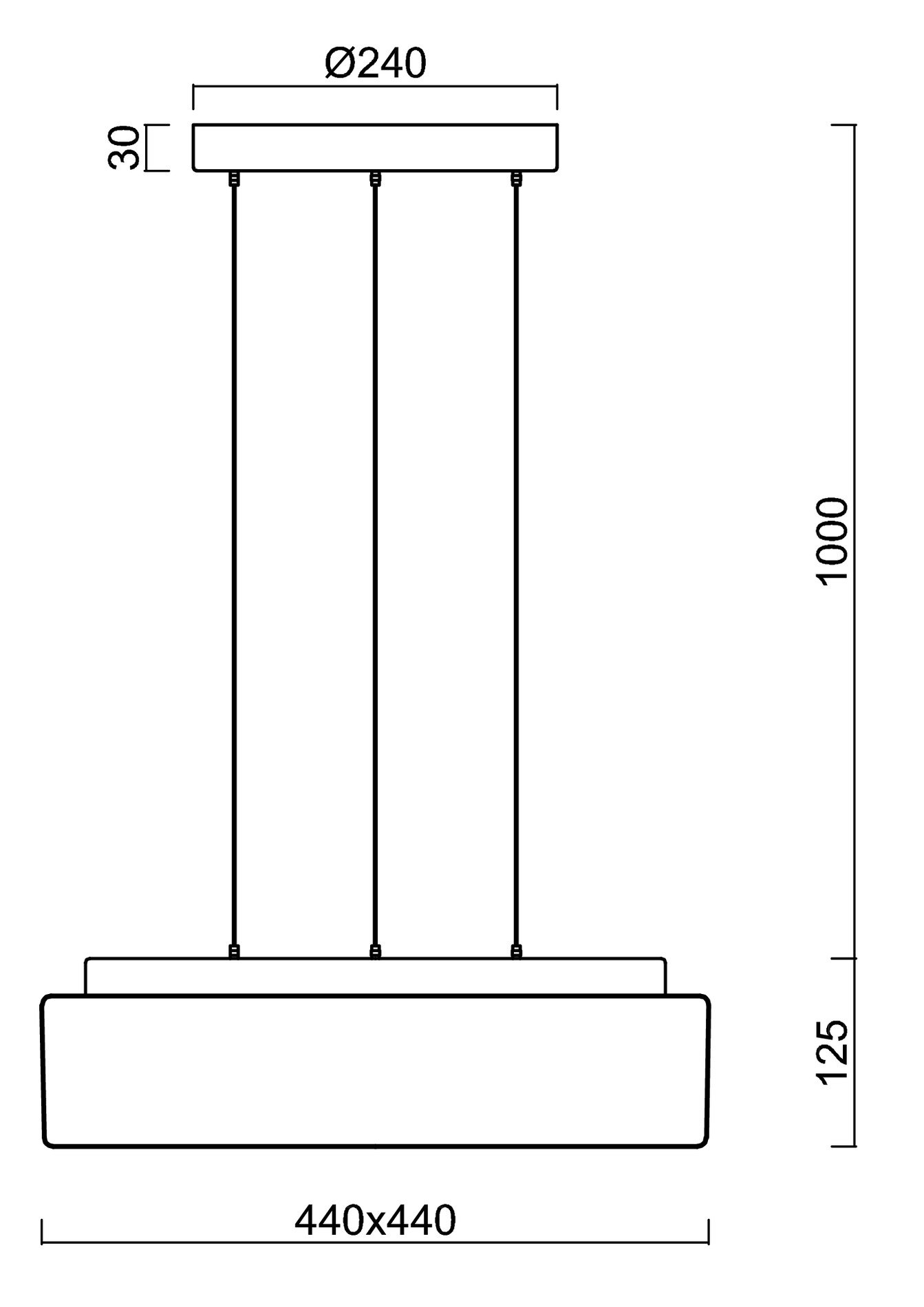 OS LIN67462 LINA LE7 závěsné skleněné svítidlo černá / bílá IP40 3000 K 27W LED DALI (původní kód OS 67462) - OSMONT (obrázek 3)
