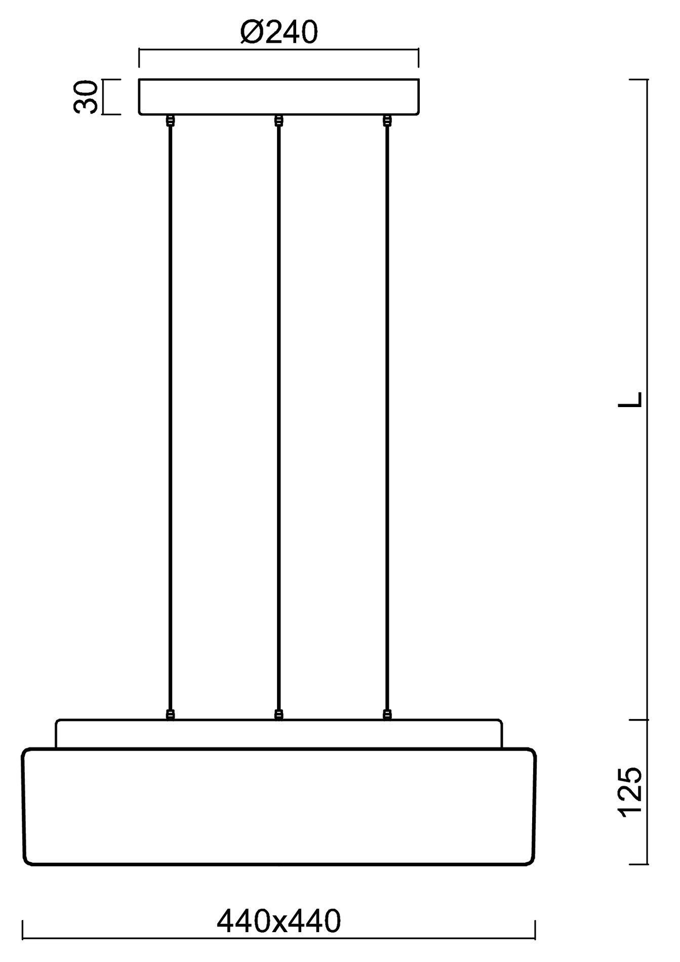 OS LIN67960 LINA LE7 závěsné skleněné svítidlo stříbrná / bílá IP40 4000 K 33W LED DALI (původní kód OS 67960) - OSMONT (obrázek 3)