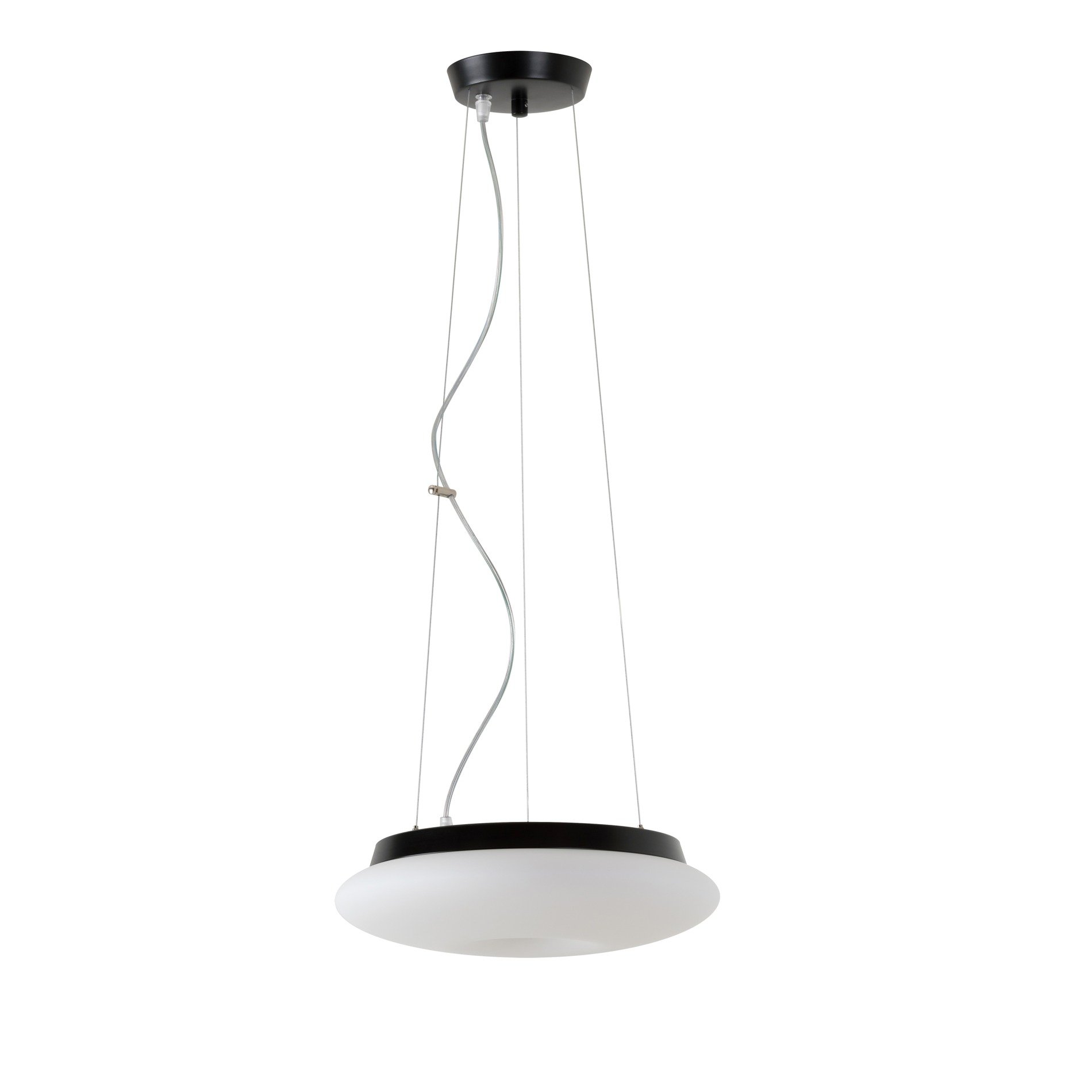 OS SAT60951 SATURN L1 závěsné skleněné svítidlo černá / bílá IP20 4000 K 16W LED - OSMONT
