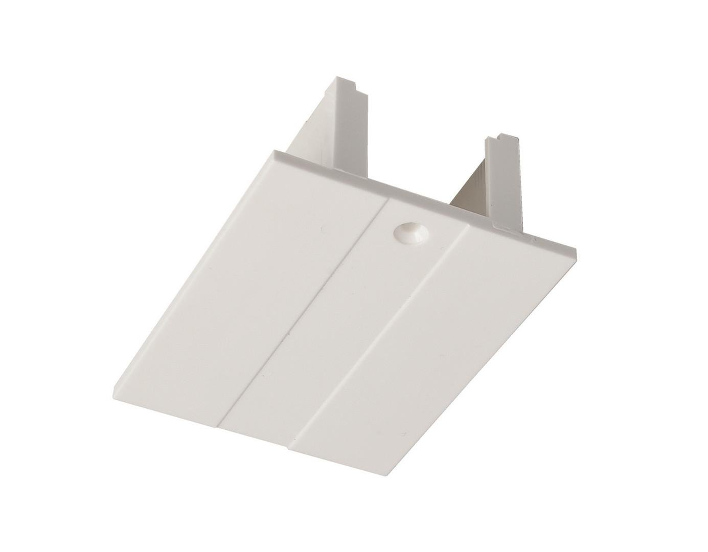 IMPR 710089 Deko-Light kolejnicový systém 3-fázový 230V D Line krycí panel napájení levé/pravé bílá RAL 9016 73,4 mm - LIGHT IMPRESSIONS