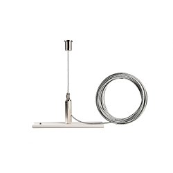 Obrázek pro produkt Deko-Light kolejnicový systém 3-fázový 230V D Line závěsný držák Mini 5,0m lanko bílá RAL 9016 120 mm - DEKOLIGHT