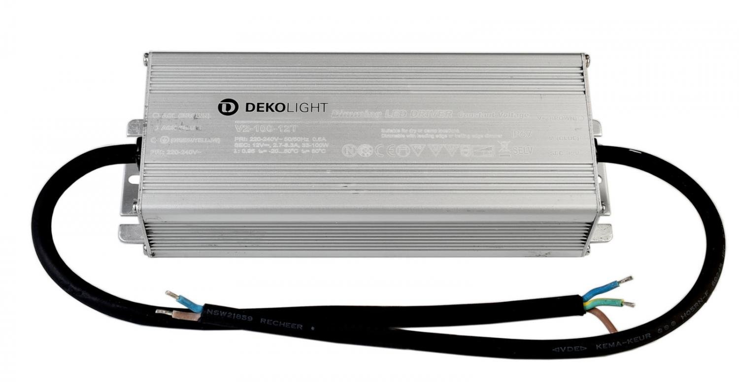 IMPR 872135 Deko-Light LED-napájení IP, DIM CV, 12V 33-100W konstantní napětí 2700-8300 mA IP67 stmívatelné 12V DC 33,00-100,00 W - LIGHT IMPRESSIONS
