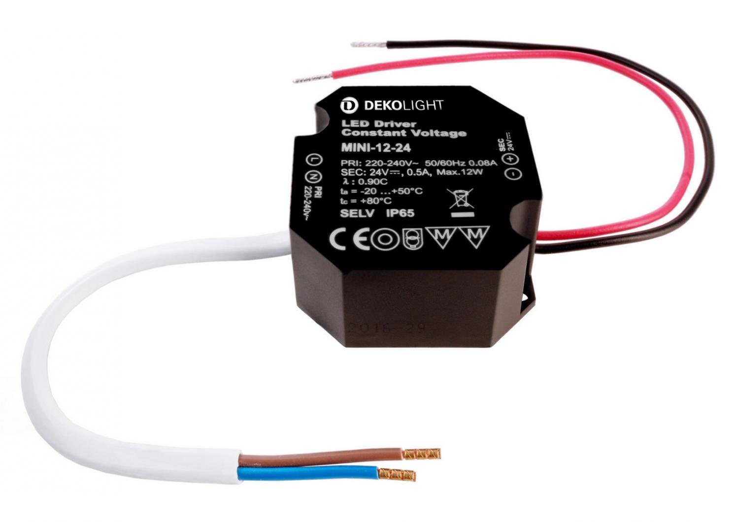 IMPR 862230 Deko-Light LED-napájení OCTO, CV, Mini 24V/12W konstantní napětí 0-500 mA IP65 24V DC 12,00 W - LIGHT IMPRESSIONS