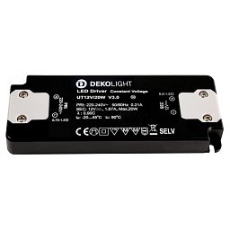 Obrázek pro produkt Deko-Light LED-napájení FLAT CV UT12V/20W konstantní napětí 0-1670 mA IP20 12V DC 20W - DEKOLIGHT