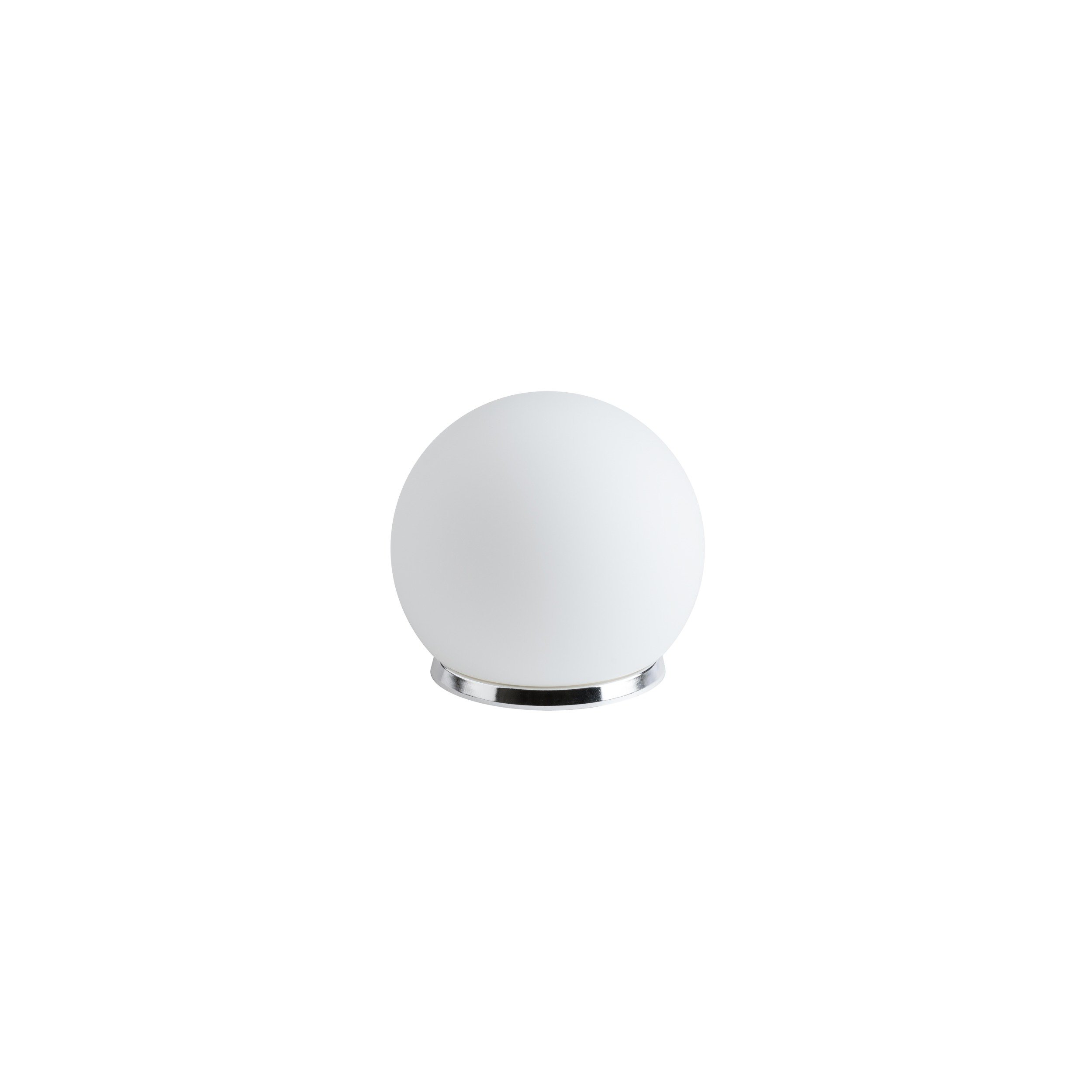 OS BIA50532 BIANCA 1 stolní skleněná lampa chrom / bílá IP40 25W E27 (původní kód OS 50532) - OSMONT