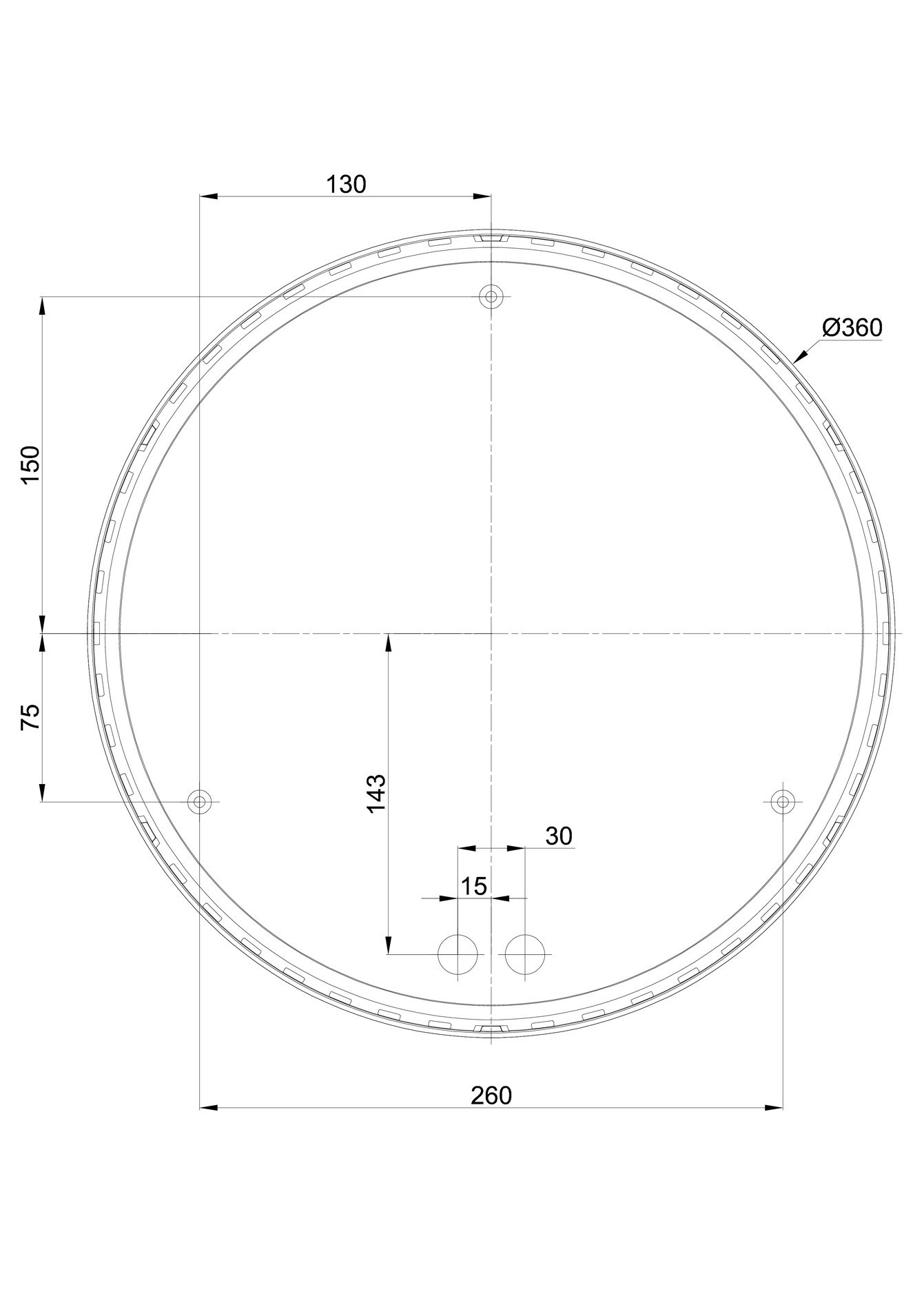 OS TRI57716 TRITON 2 stropní/nástěnné průmyslové plastové svítidlo bílá IP65 4000 K 20W LED (původní kód OS 57716) - OSMONT (obrázek 5)