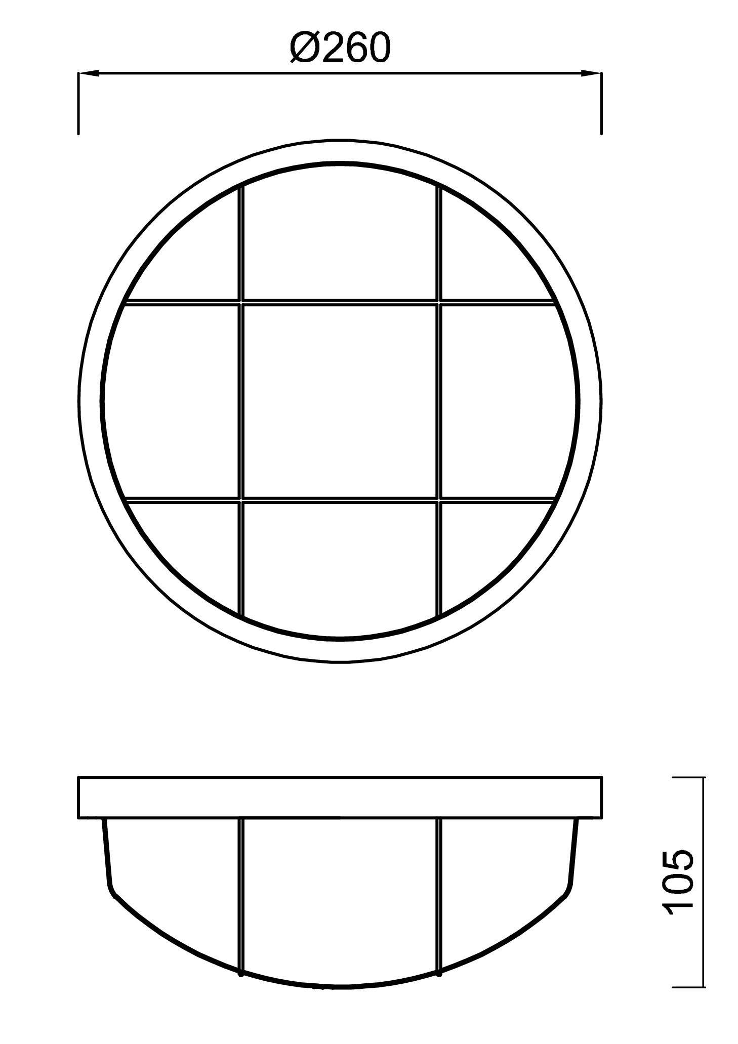 OS ELE57254 ELEKTRA 4 stropní/nástěnné průmyslové plastové svítidlo bílá IP65 3000 K 15W LED (původní kód OS 57254) - OSMONT (obrázek 3)