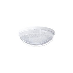 Obrázek pro produkt ELEKTRA 5 stropní/nástěnné průmyslové plastové svítidlo bílá / čirá IP65 2x60W E27 (původní kód OS 50039) - OSMONT