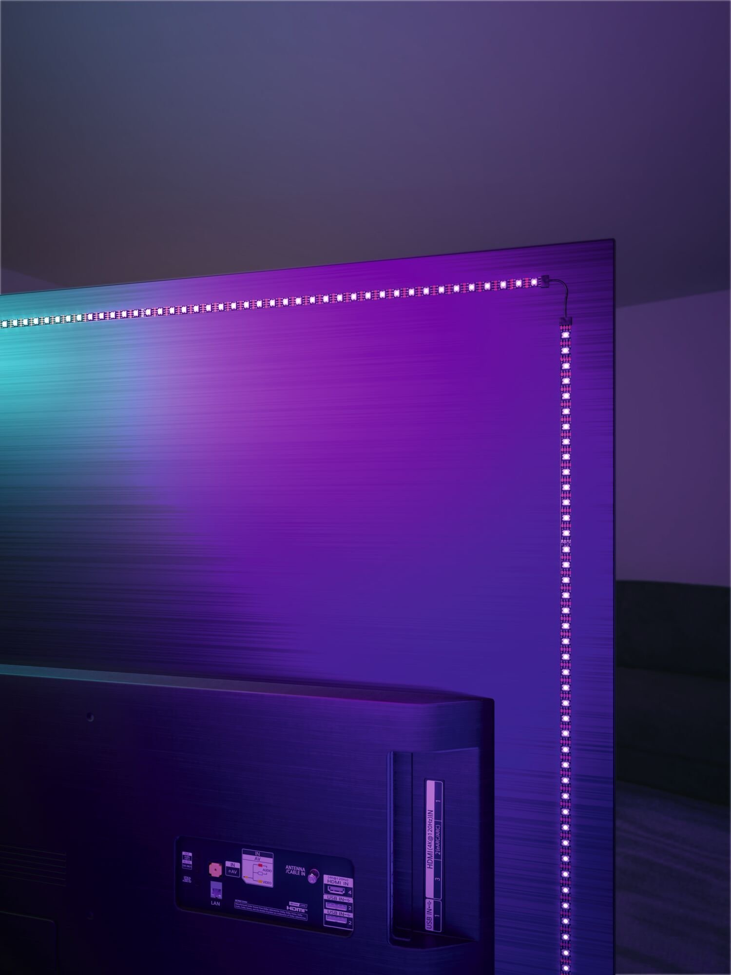 P 78880 EntertainLED USB LED Strip osvětlení TV 55 palců 2m 3,5W 60LEDs/m RGB+ - PAULMANN (obrázek 7)