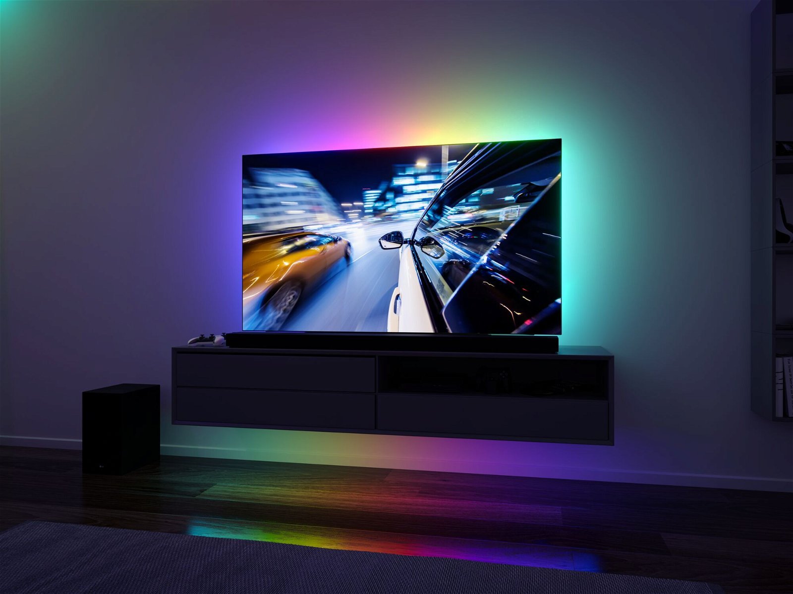 P 78880 EntertainLED USB LED Strip osvětlení TV 55 palců 2m 3,5W 60LEDs/m RGB+ - PAULMANN (obrázek 8)
