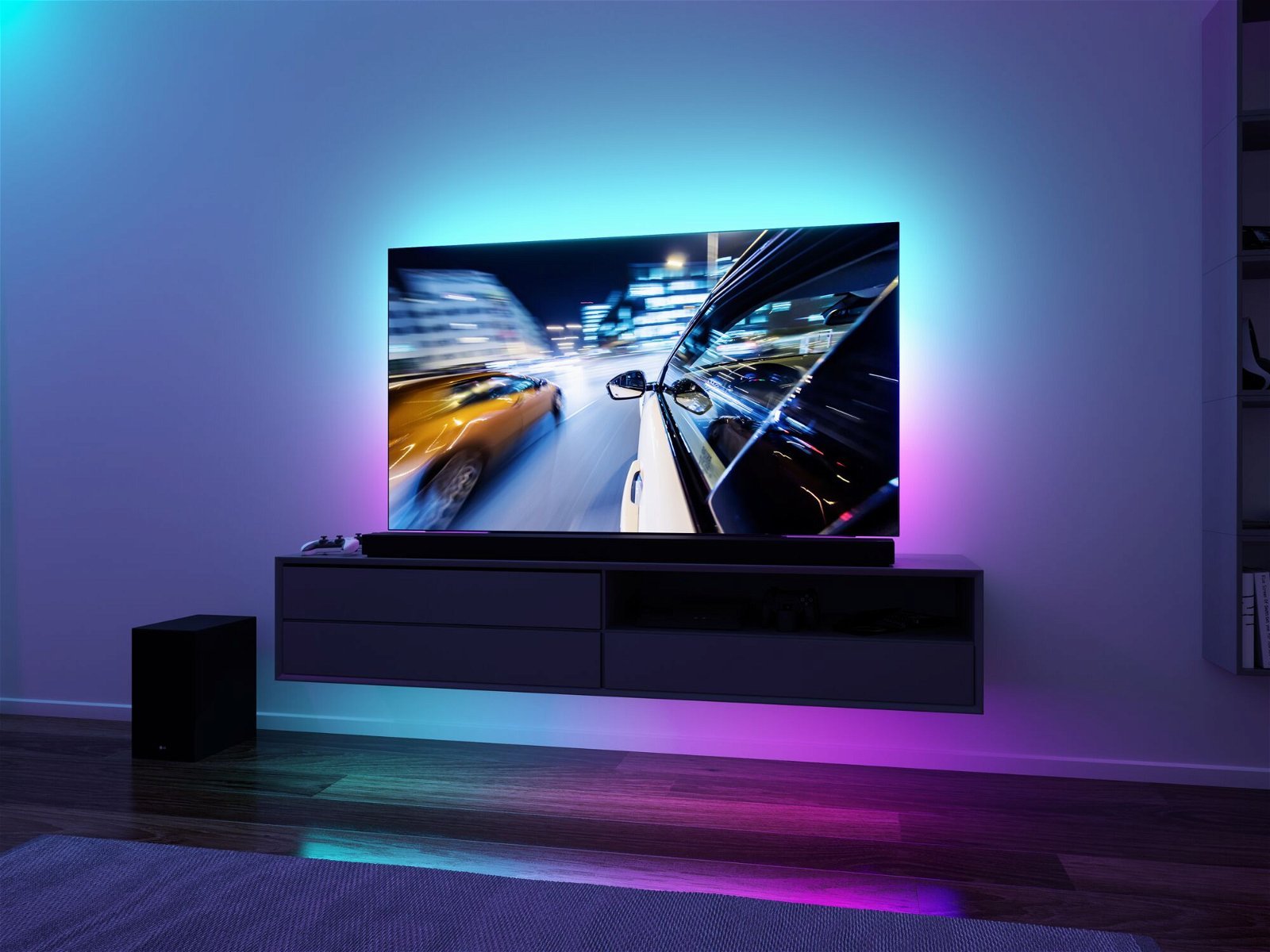 P 78880 EntertainLED USB LED Strip osvětlení TV 55 palců 2m 3,5W 60LEDs/m RGB+ - PAULMANN (obrázek 9)