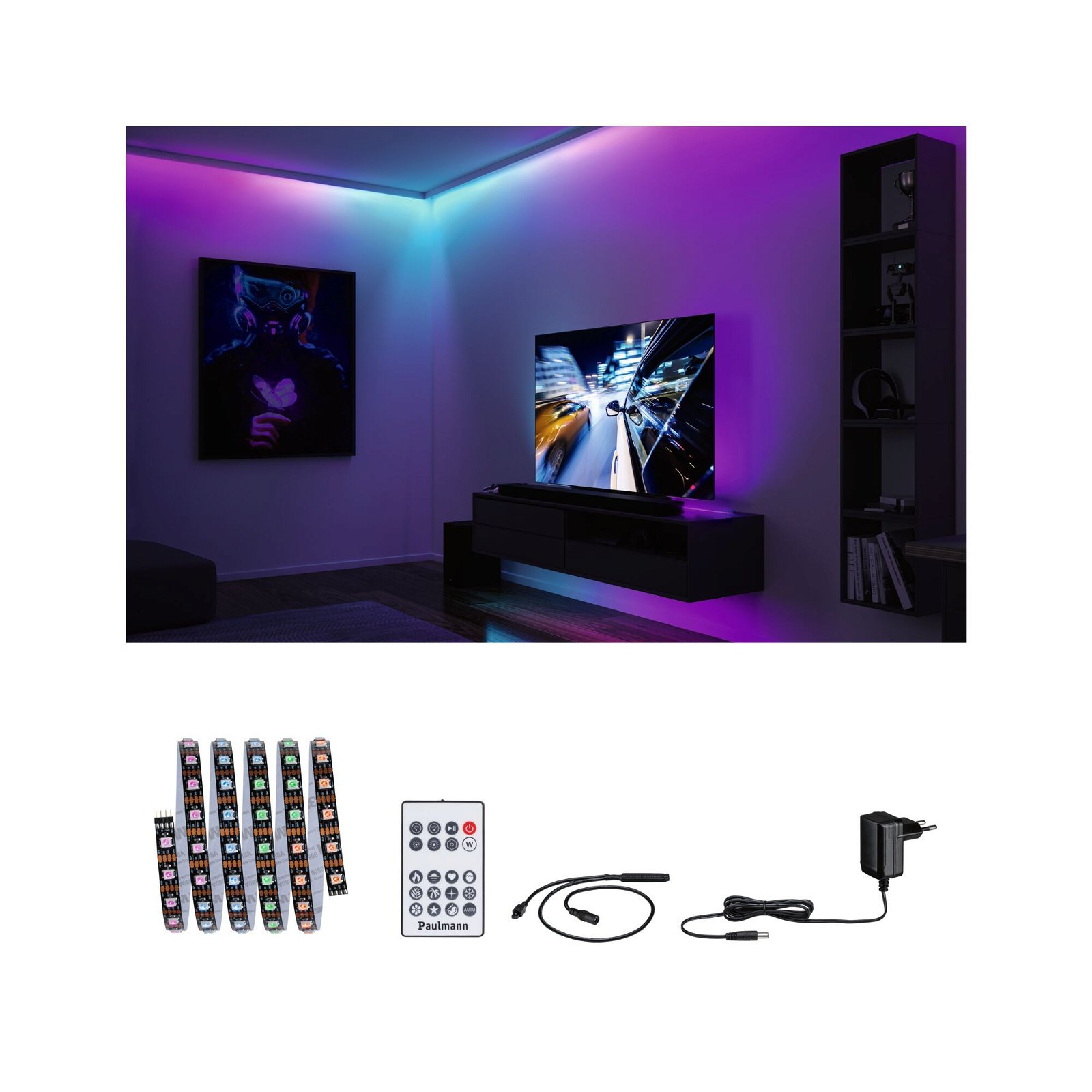 P 78886 EntertainLED LED pásek Dynamic RGB 1,5m 3W 60LEDs/m RGB+ 5VA - PAULMANN