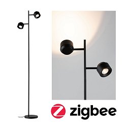 Obrázek pro produkt LED stojací svítidlo Smart Home Zigbee Puric Pane 2700K 2x3W černá - PAULMANN