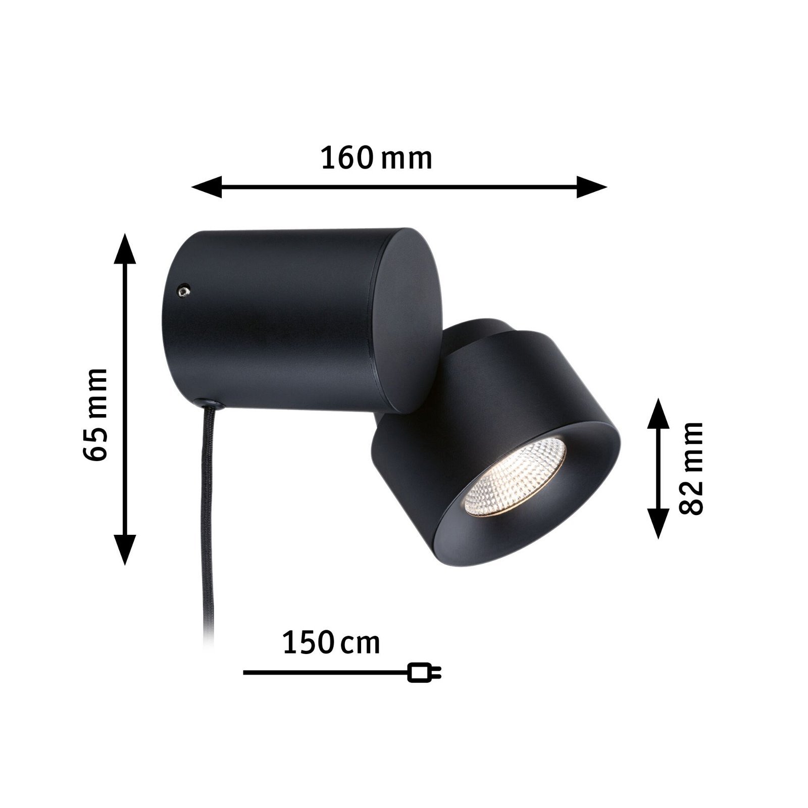 P 79781 LED stolní lampa Smart Home Zigbee Puric Pane 2700K 3W černá - PAULMANN (obrázek 3)
