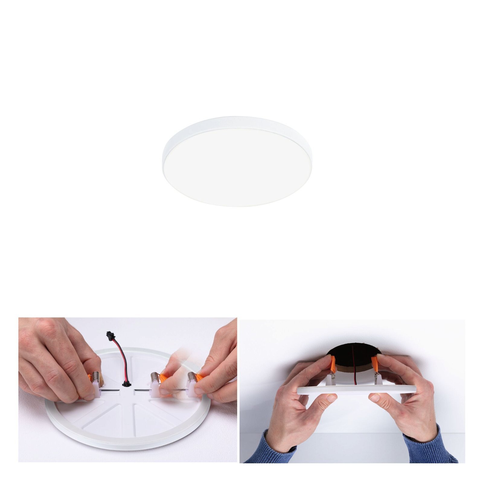 Levně P 79932 VariFit LED vestavné svítidlo Veluna Edge IP44 kruhové 90mm 4000K bílá - PAULMANN