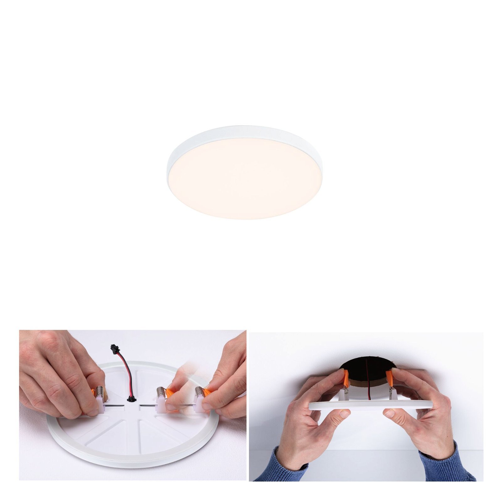 P 79944 VariFit LED vestavné svítidlo Veluna Edge IP44 kruhové 90mm 3000K bílá stmívatelné - PAULMANN