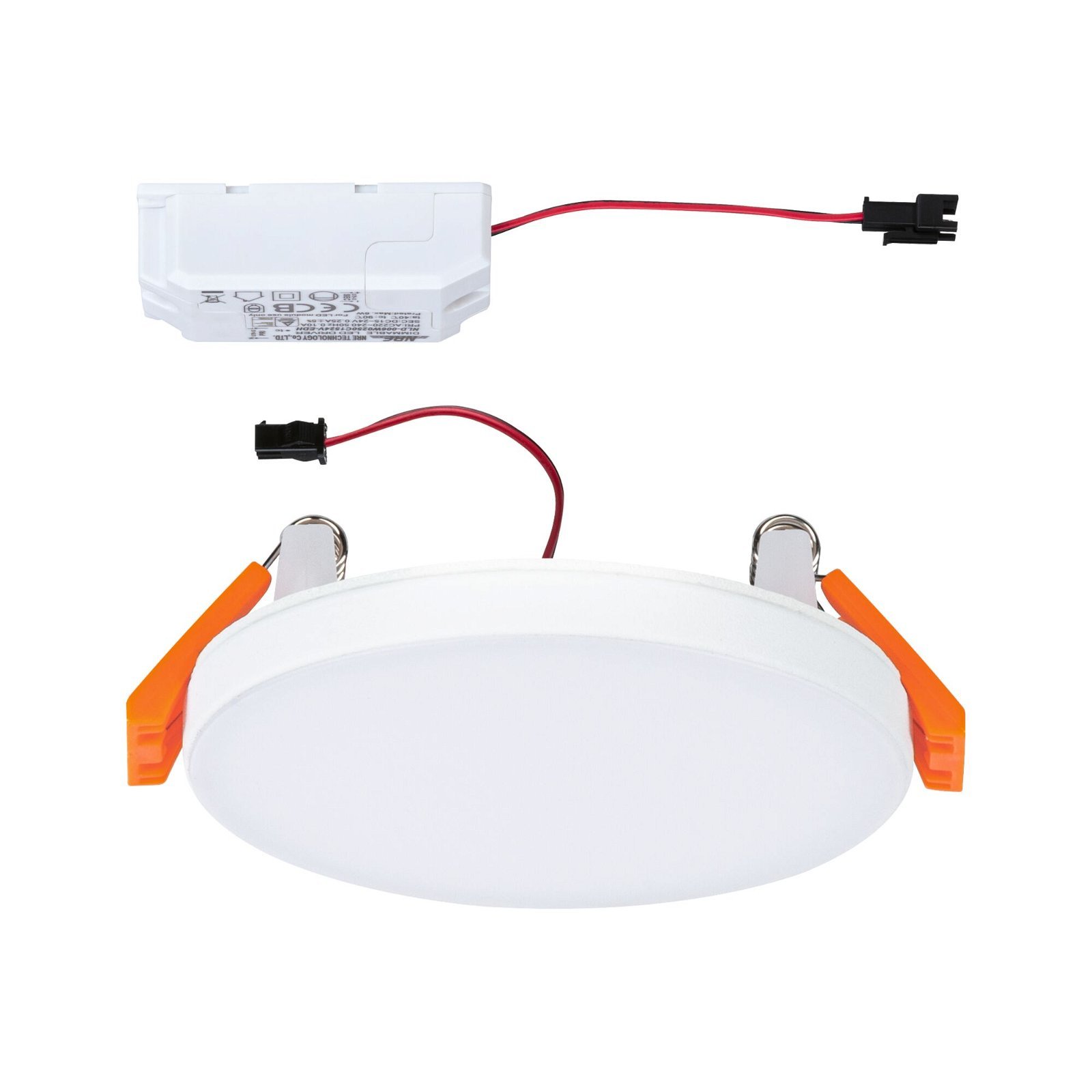 P 79944 VariFit LED vestavné svítidlo Veluna Edge IP44 kruhové 90mm 3000K bílá stmívatelné - PAULMANN (obrázek 11)