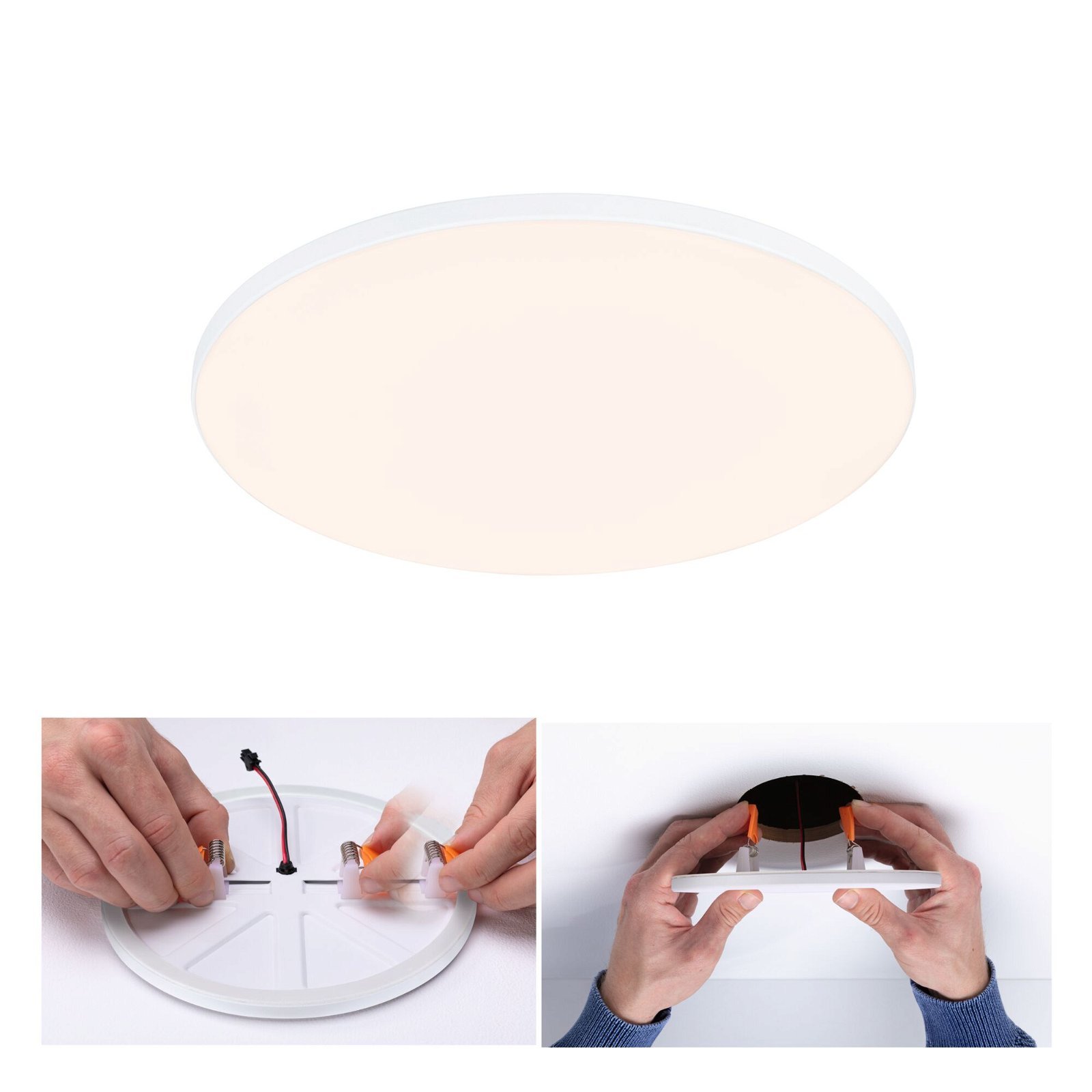 P 79946 VariFit LED vestavné svítidlo Veluna Edge IP44 kruhové 200mm 3000K bílá stmívatelné - PAULMANN