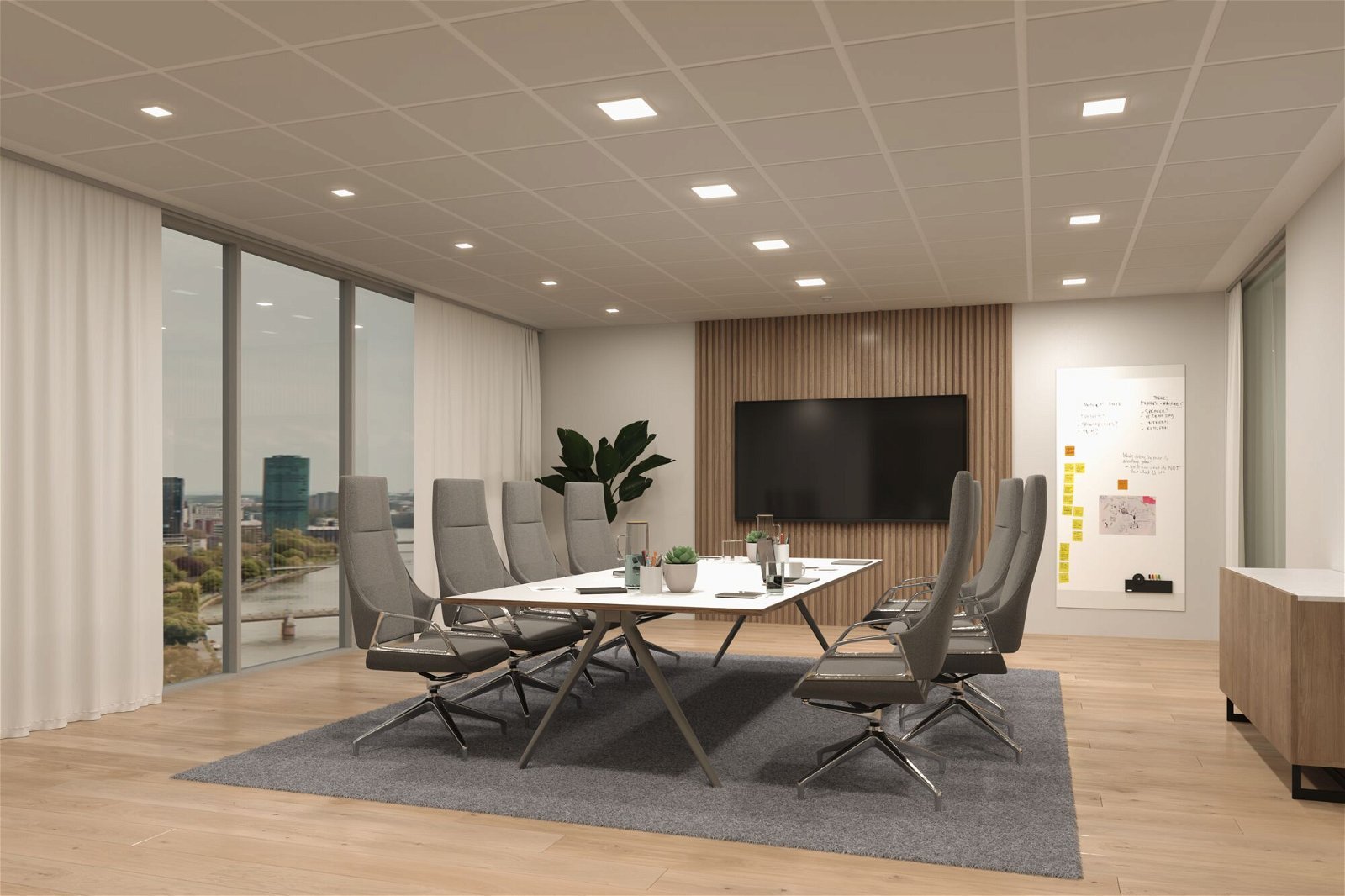 P 79949 VariFit LED vestavné svítidlo Veluna Edge IP44 hranaté 200x200mm 3000K bílá stmívatelné - PAULMANN (obrázek 7)
