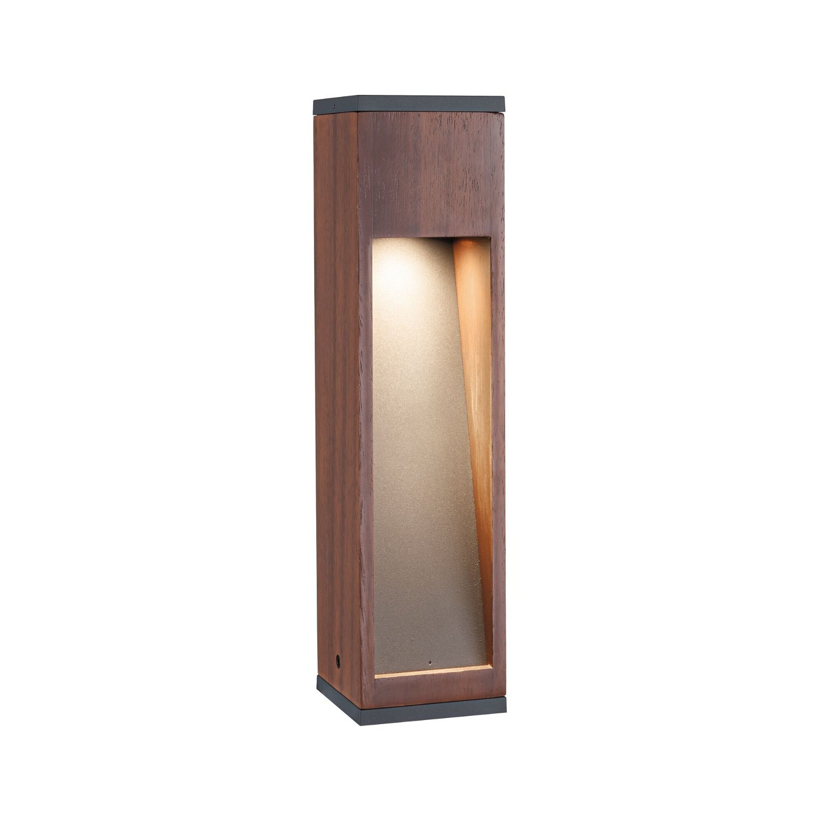 P 94677 Stojací svítidlo Trabia IP44 hranaté 400mm 3000K 3,5W 230V 38° dřevo GU10 dřevo - PAULMANN