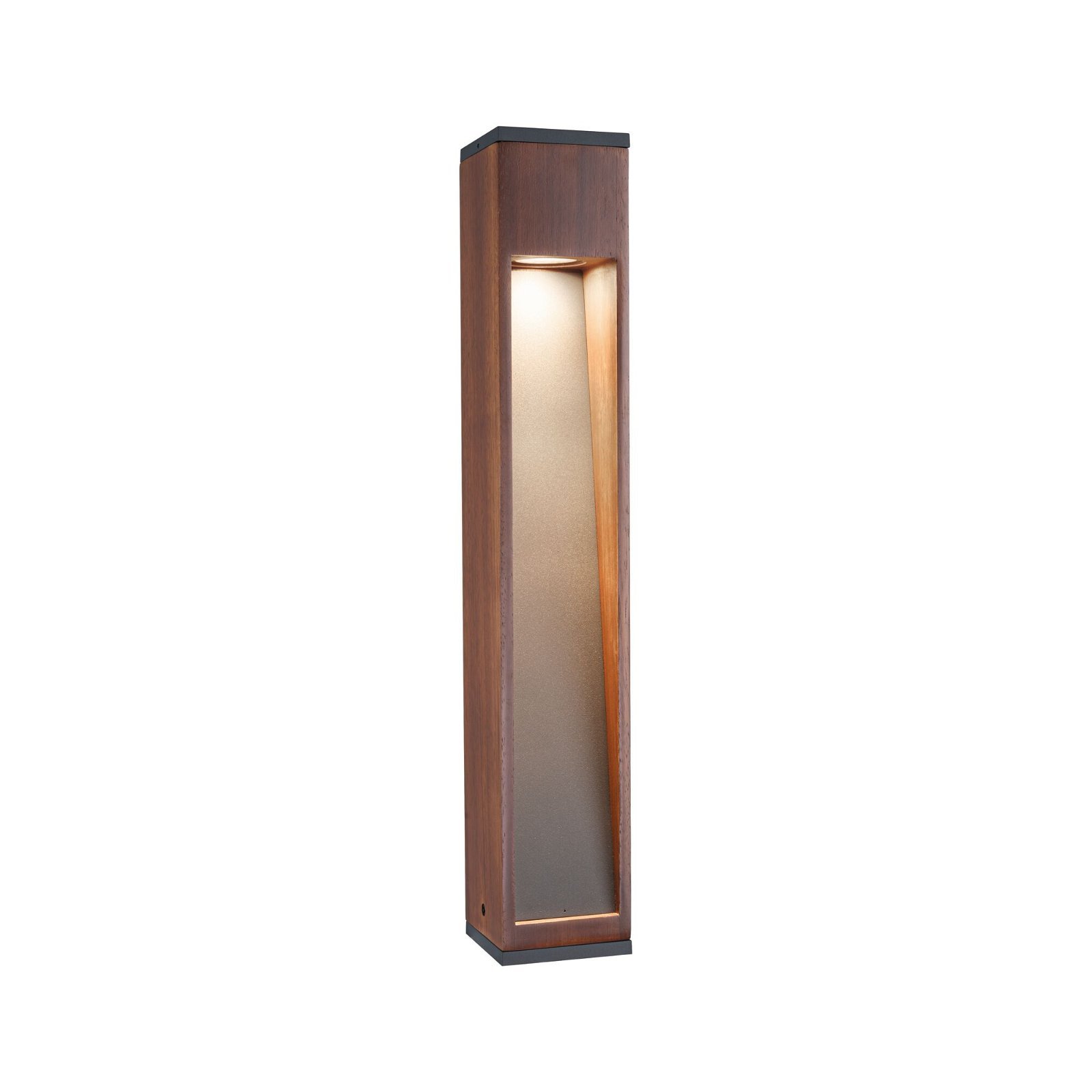 P 94678 Stojací svítidlo Trabia IP44 hranaté 600mm 3000K 3,5W 230V 38° dřevo GU10 dřevo - PAULMANN