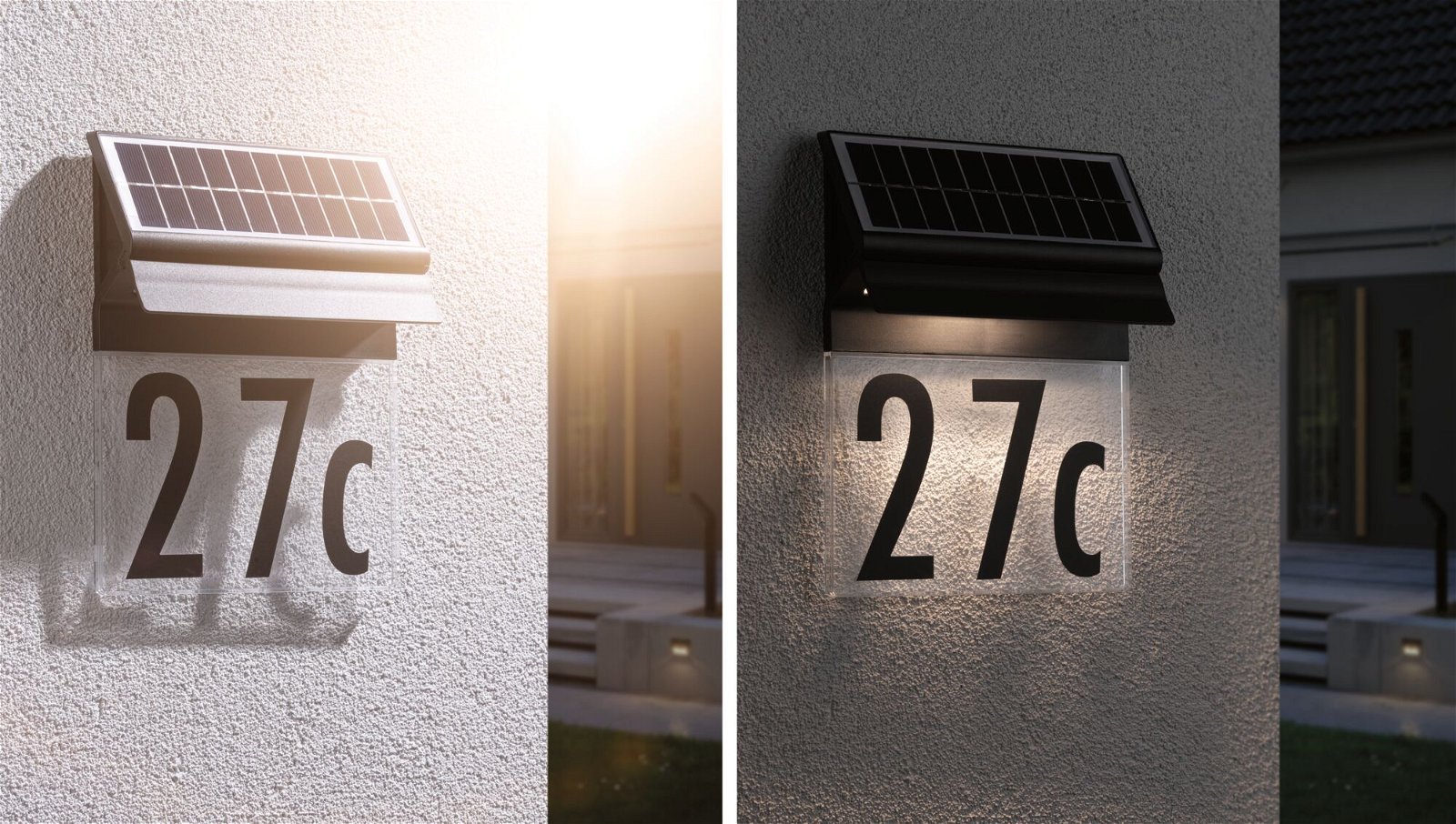 P 94694 Solární LED domovní číslo a svítidlo Neda IP44 3000K černá - PAULMANN (obrázek 4)