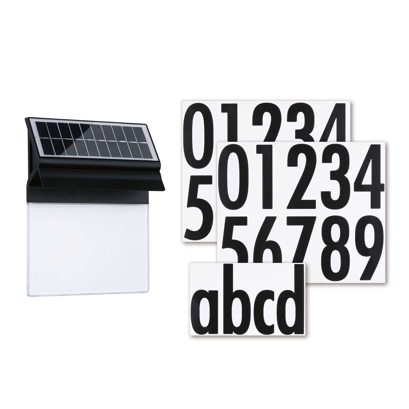 P 94694 Solární LED domovní číslo a svítidlo Neda IP44 3000K černá - PAULMANN (obrázek 11)