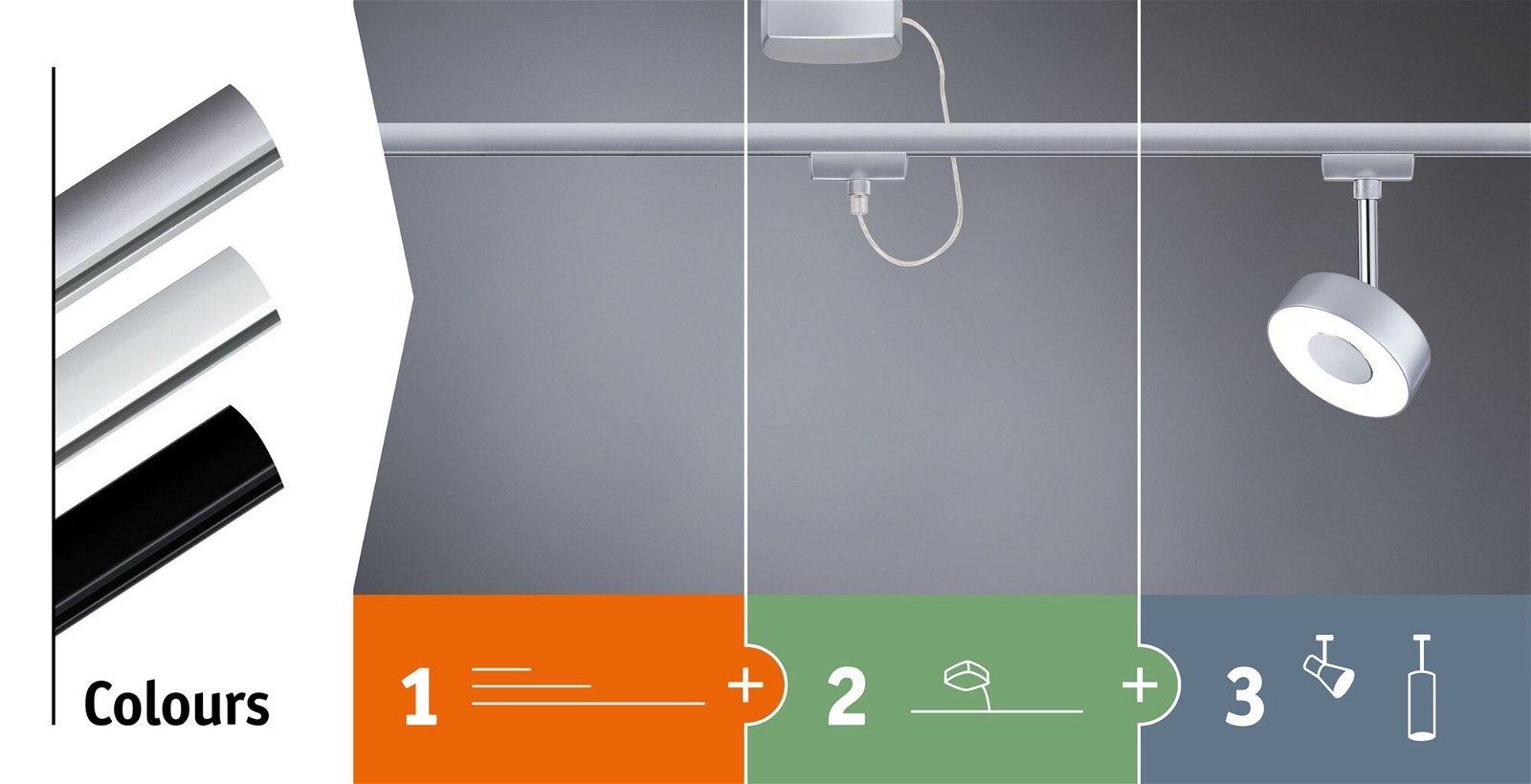 P 95579 URail LED závěs Smart Home Zigbee Lento 3x13,5W měnitelná bílá stmívatelné 230V černá mat - PAULMANN (obrázek 9)
