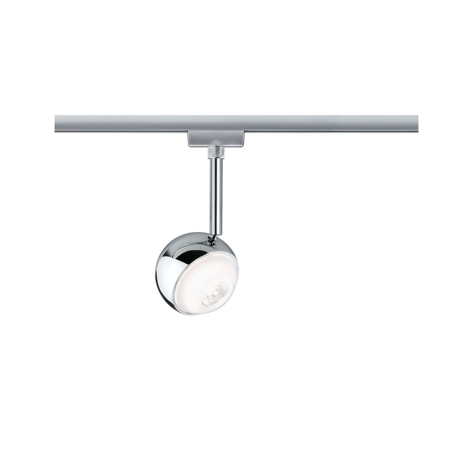 P 96803 URail LED lištový spot Capsule II spot 6W 4000K stmívatelné 230V matný chrom/chrom - PAULMANN