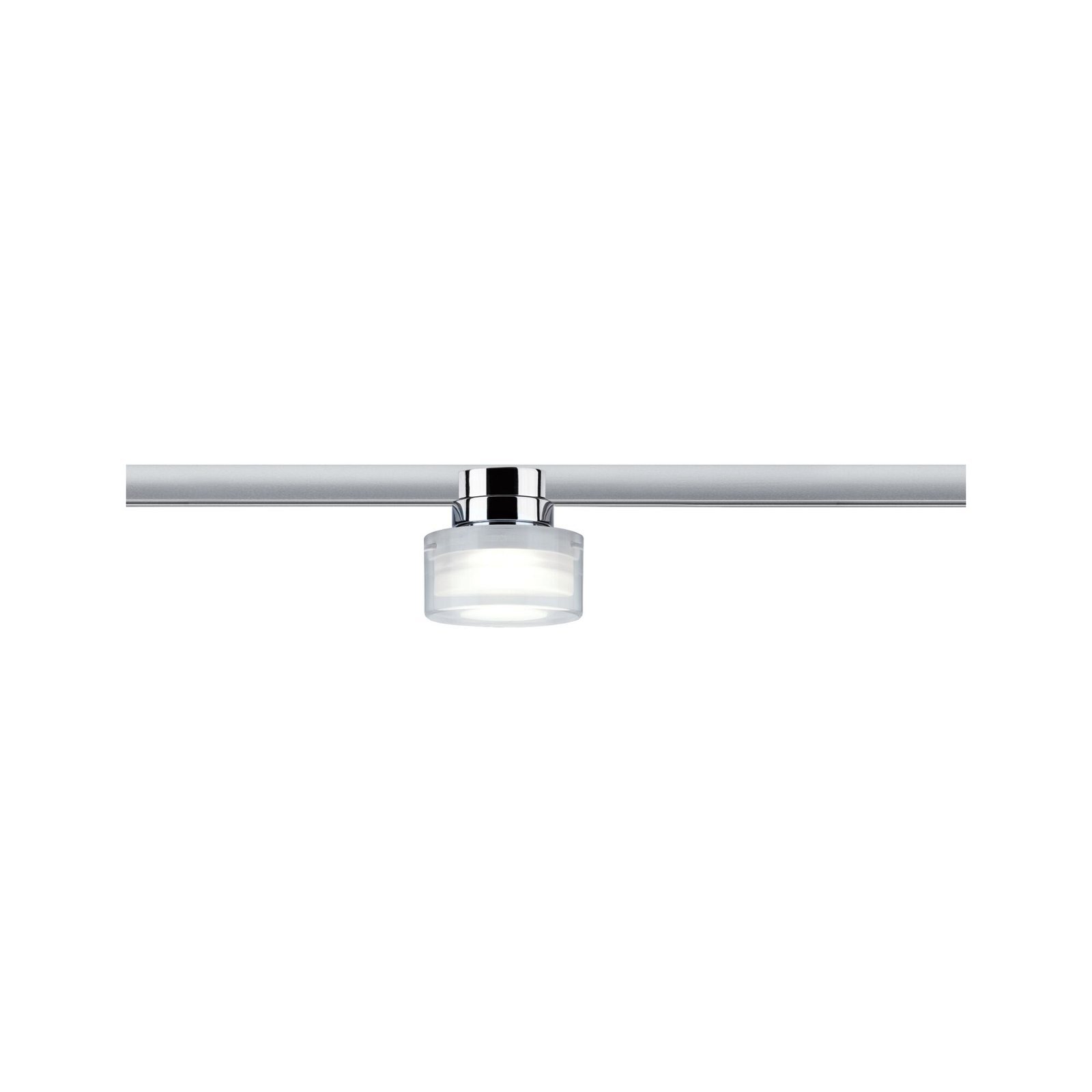 P 96809 URail LED lištový spot Topa Dot spot 4000K stmívatelné 230V chrom/čirá/satén - PAULMANN