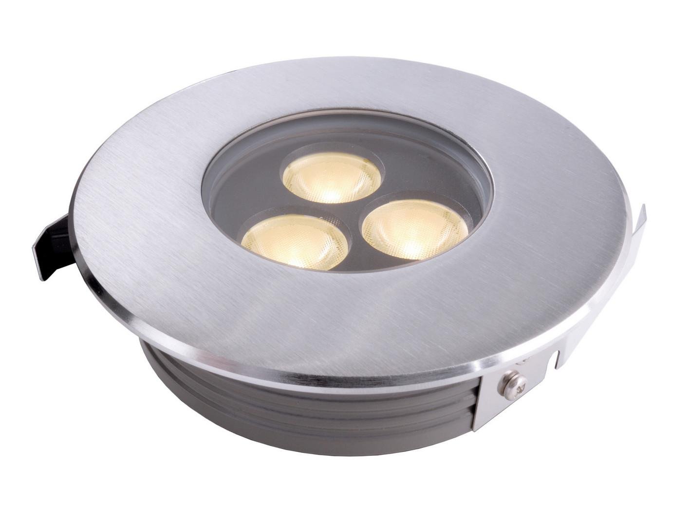 IMPR 100111 LED Zápustné zemní svítidlo Flat 3 x 2W teplá bílá 15° - LIGHT IMPRESSIONS