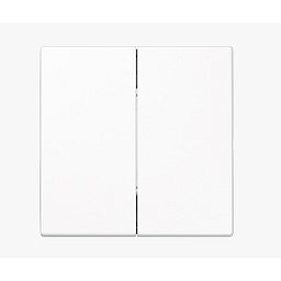 Obrázek pro produkt Vypínač 2-tlačítko (4 kanály) Bluetooth Low Energy Casambi bez rámečku - LS990 -  JUNG