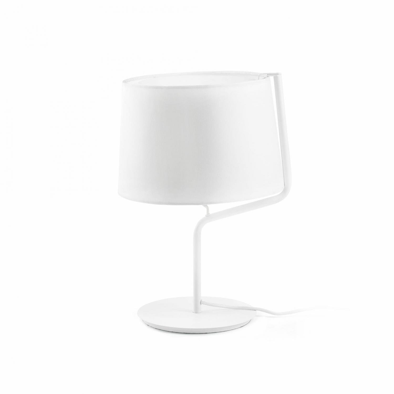 Levně FARO 29332 BERNI bílá stolní lampa - FARO