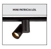 Levně BPM 450002.01.BK-BK.24.ST.9.30 Svítidlo PATRICIA LOL do lišty ALARIK MINI 6W černé - BPM