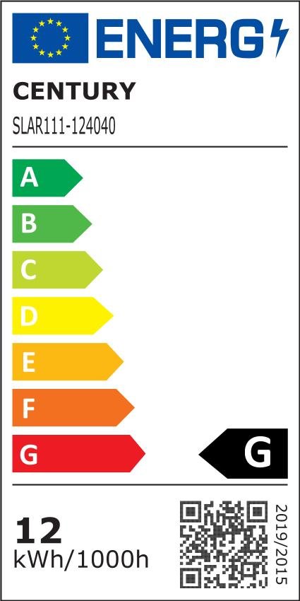 CEN SLAR111-124040 AR111 LED SUPERLED 11W AR111 4000K 30d G53 12VAC/DC 111x65mm IP20 - CENTURY (obrázek 2)