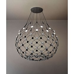 Obrázek pro produkt Závěsné svítidlo MESH korpus 100cm 2700K 61W LED vč.závěsného systému 1m a bezdrátového ovládání (starý kód: LUCE 1D86KW101001A) - LUCEPLAN