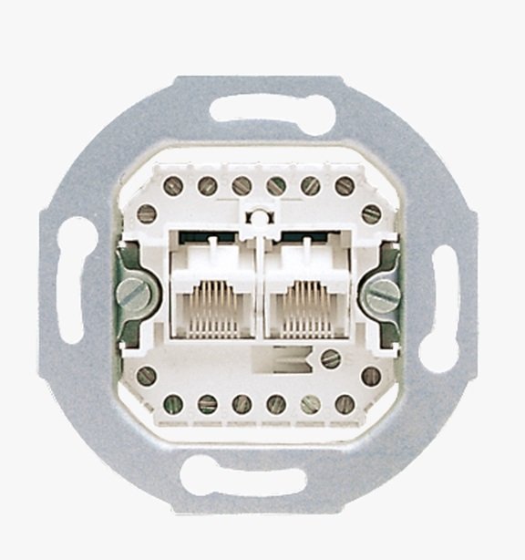 JU UAE8-8UPO Strojek IAE/UAE pro 2 terminály UAE 8-8 UPO 2x RJ45 zásuvky - JUNG
