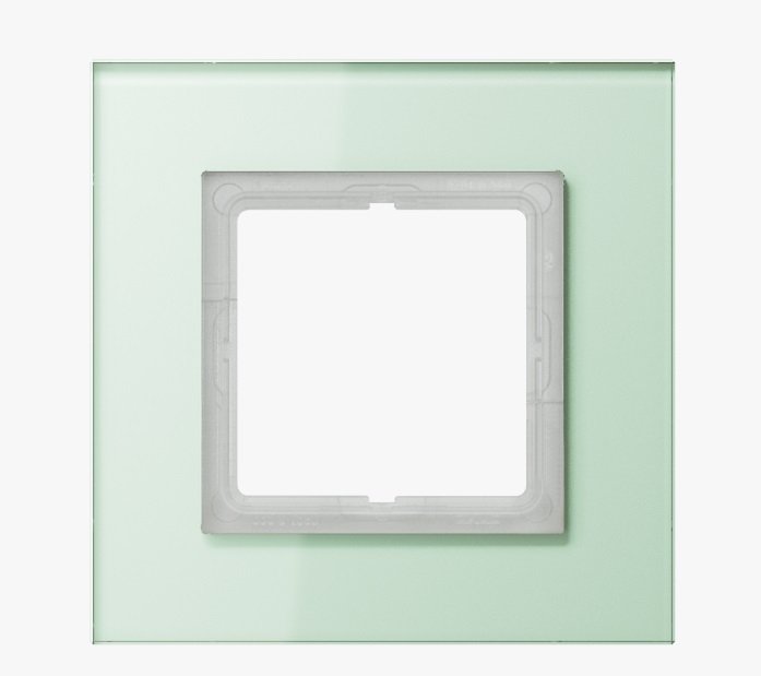 JU LSP981GLAS - Rámeček sklo matná bílá LSP 981 GLAS - JUNG